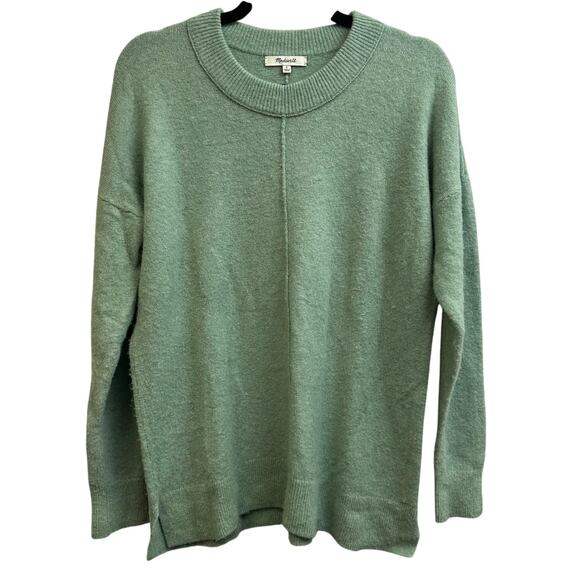 Madewell Sweaters - Madewell Mint Green Pullover Wool Alpaca Blend Sweater Size Small Oversized Soft